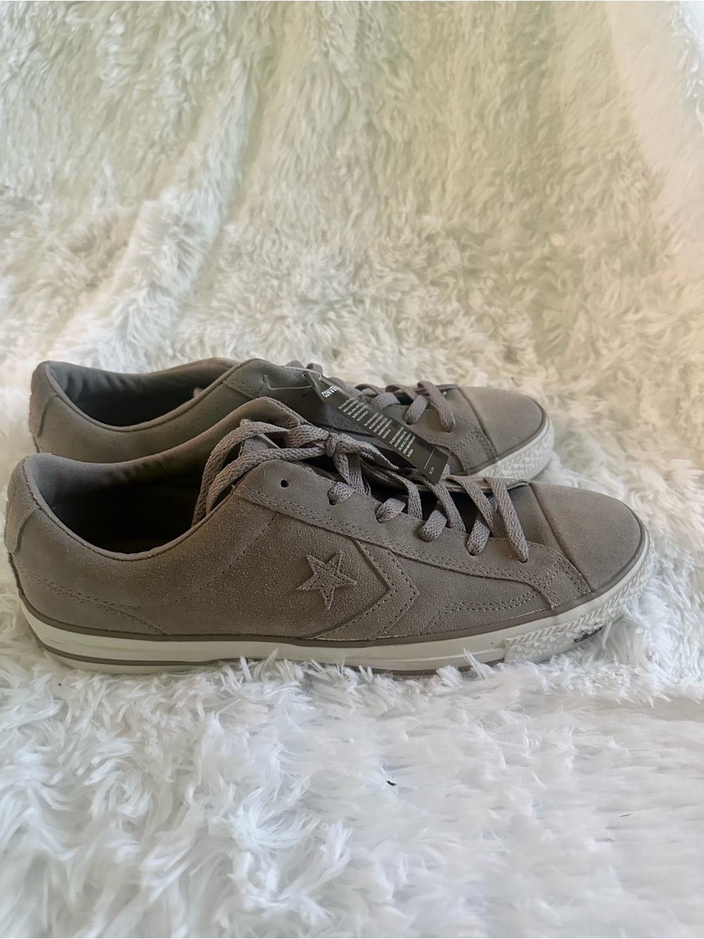 Converse Low-Top Suede Sneakers in tan